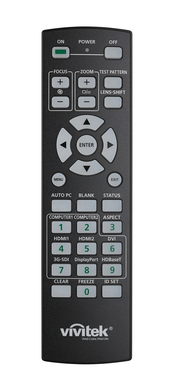 Vivitek DH8190Z Remote Lights Off